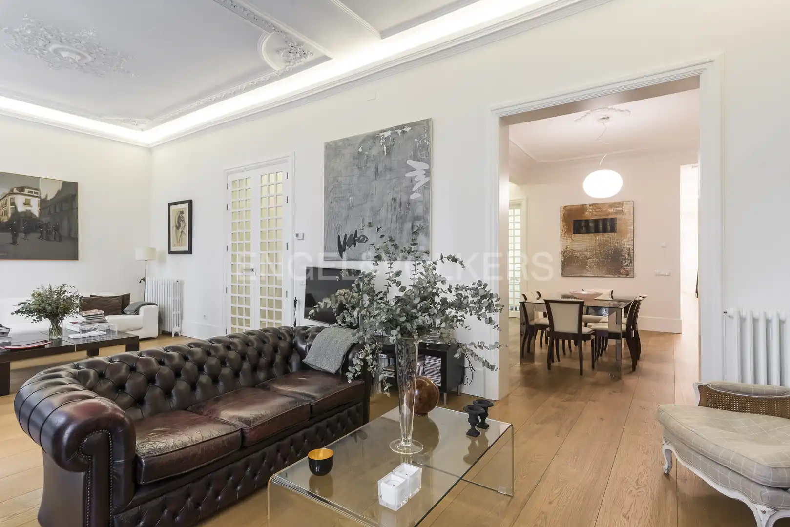Living room of Flat for rent in Madrid  with Heating and Furnished