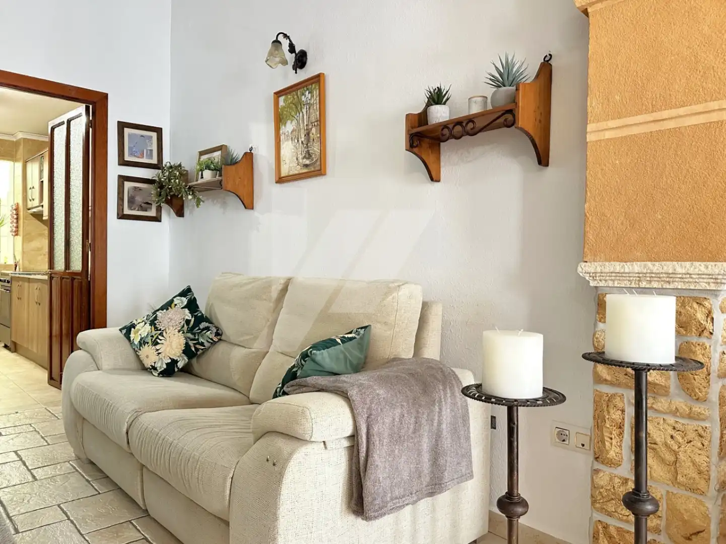 Sala de estar de Finca rústica en venta en Teulada con Aire acondicionado, Calefacción y Terraza
