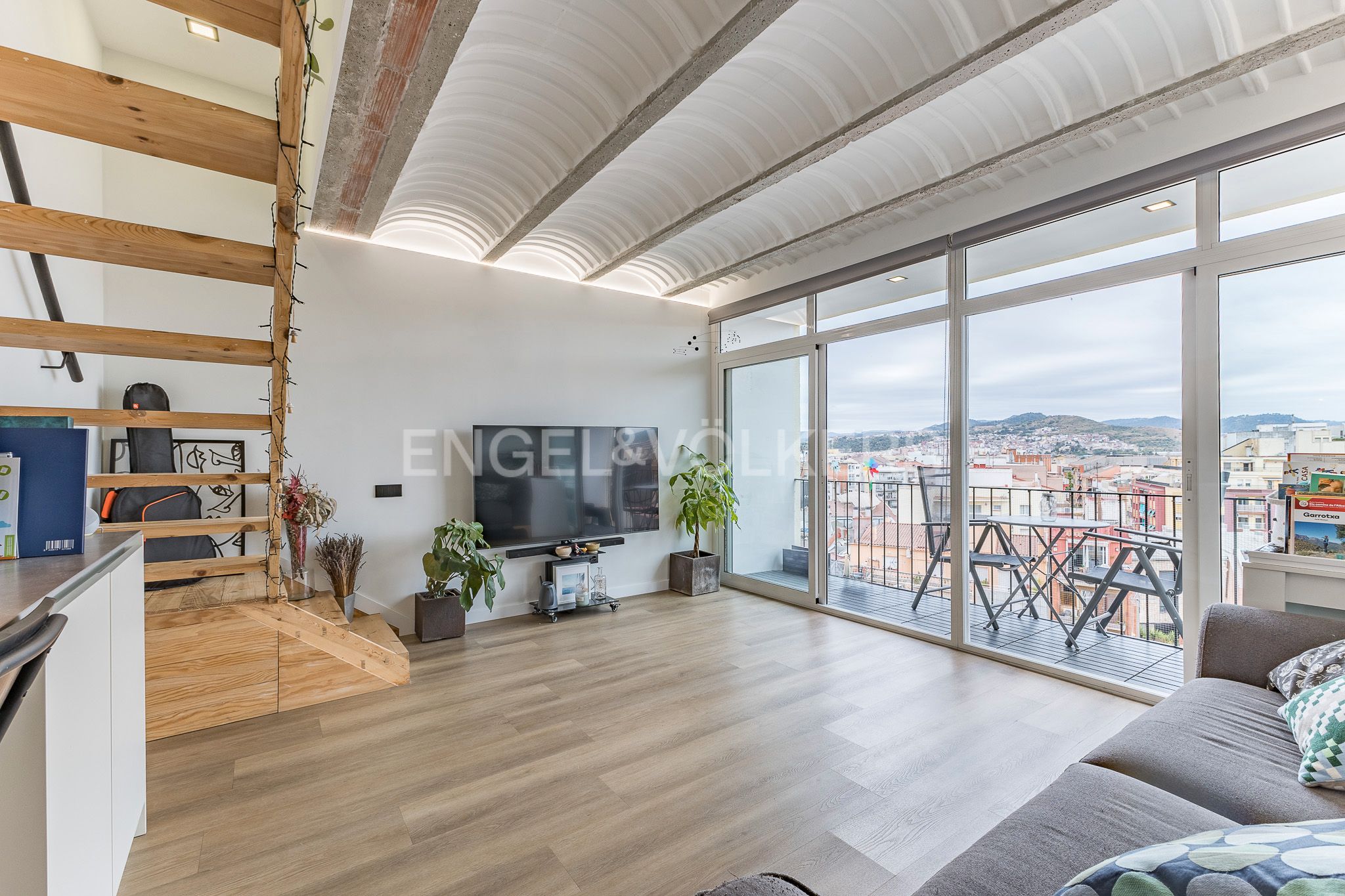 Living room of Duplex for sale in Molins de Rei  with Air Conditioner, Heating and Parquet flooring