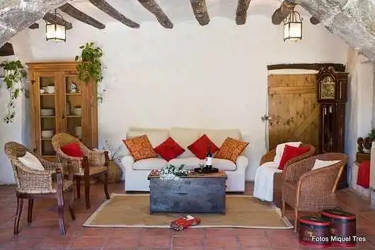 Sala de estar de Finca rústica en venta en Sant Sadurní d'Anoia con Aire acondicionado, Jardín privado y Terraza