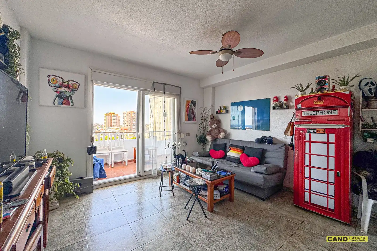 Living room of Flat for sale in Roquetas de Mar  with Terrace and Swimming Pool