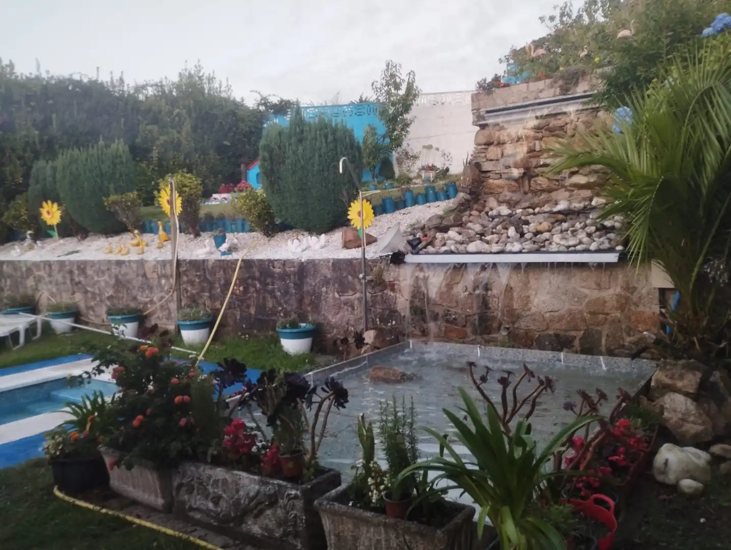Jardí de Casa o xalet en venda en Nigrán amb Calefacció, Jardí privat i Piscina