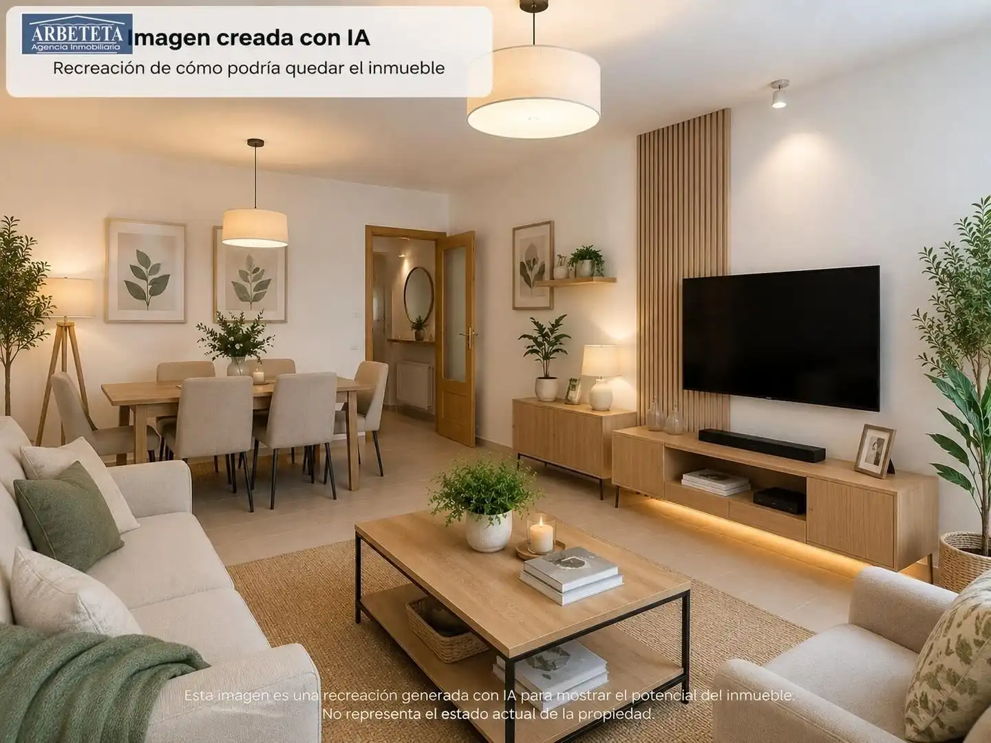 Sala de estar de Piso en venta en Guadalajara con Calefacción, Trastero y Amueblado