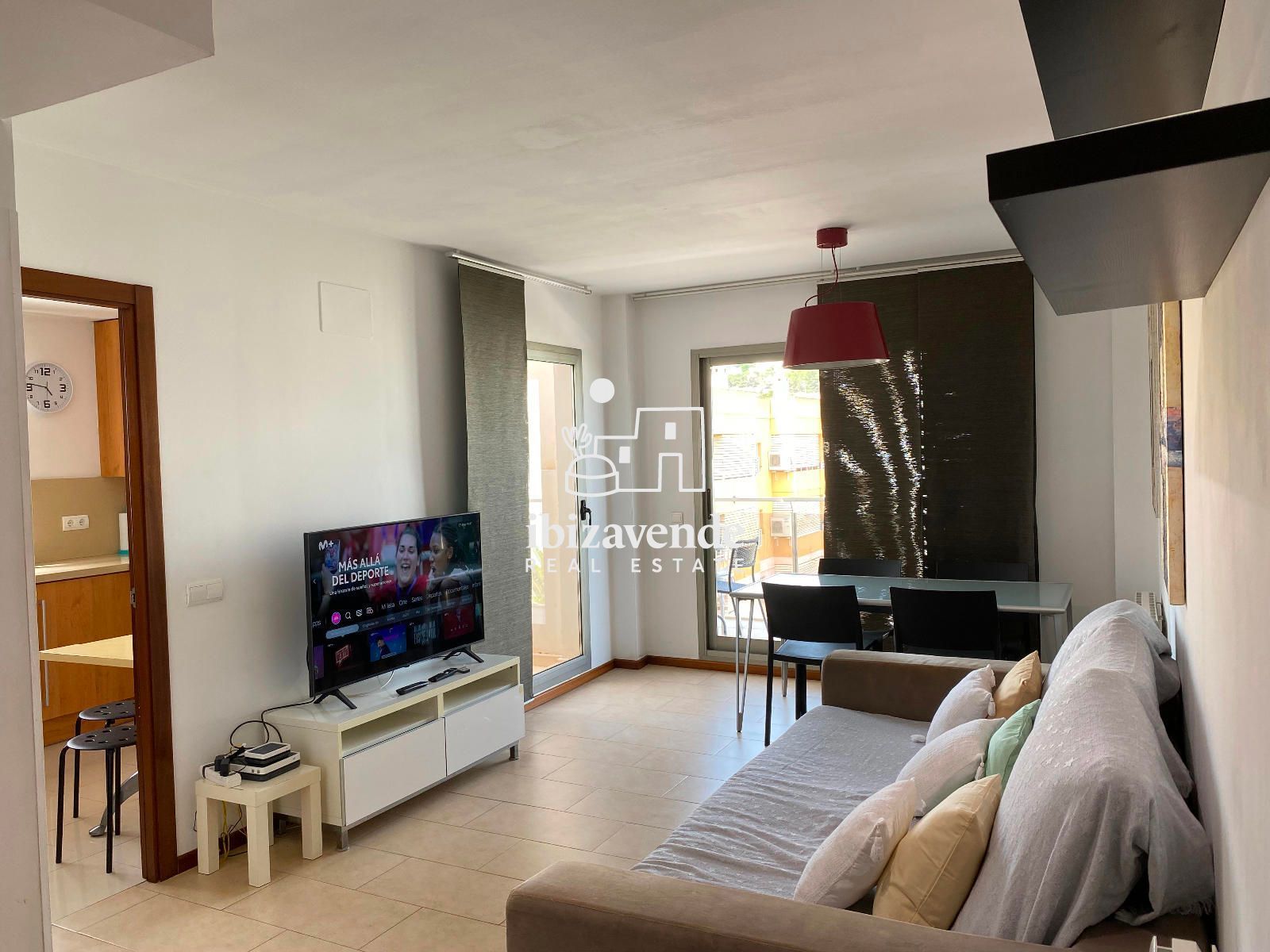 Sala d'estar de Àtic en venda en Santa Eulària des Riu amb Aire condicionat, Calefacció i Terrassa