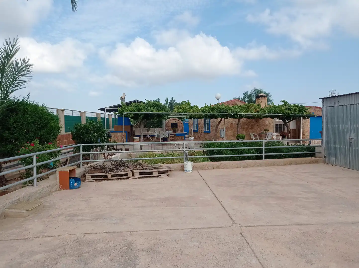 Vista exterior de Finca rústica en venta en Fuente Álamo de Murcia con Calefacción, Jardín privado y Piscina