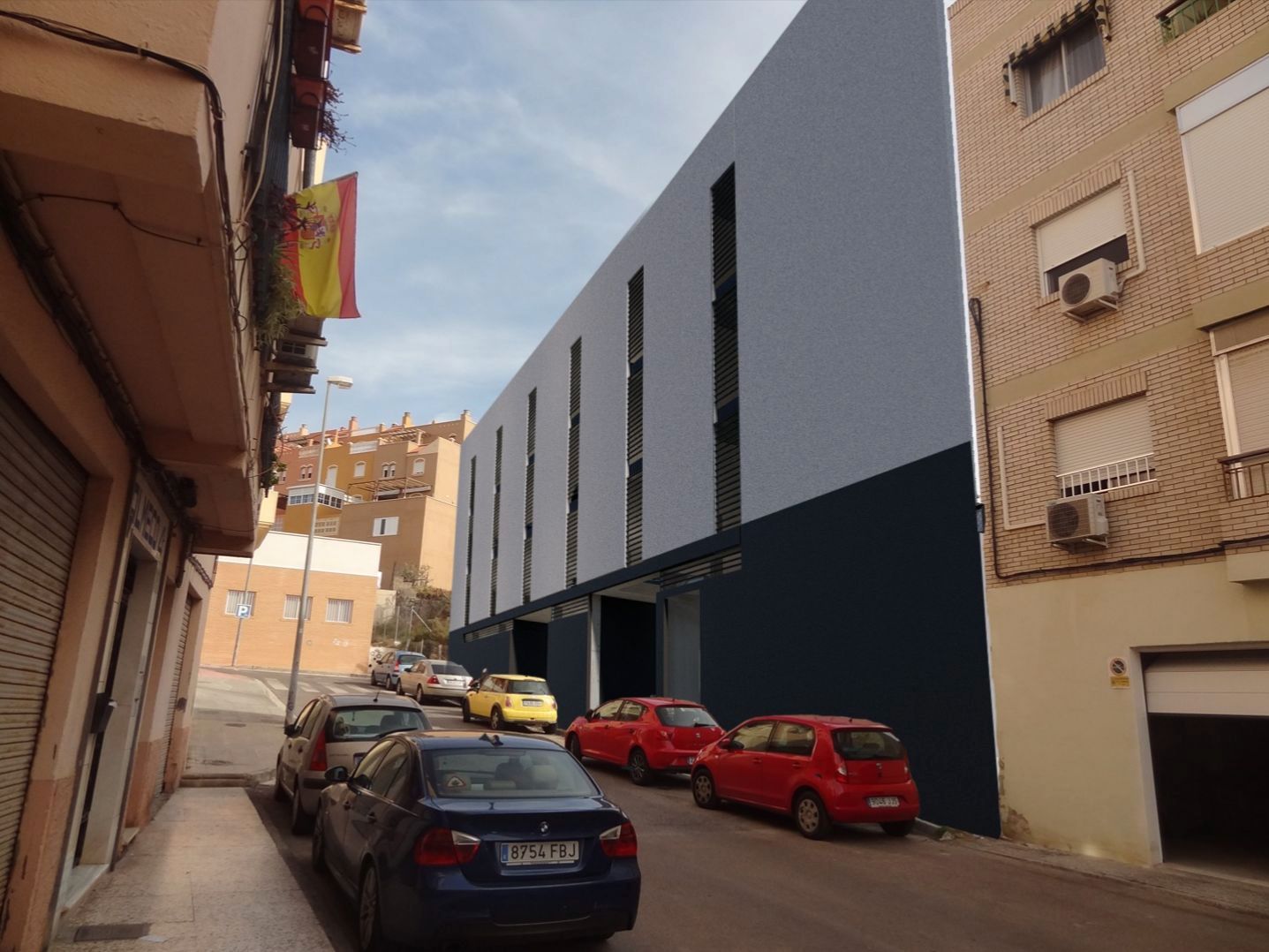 Vista exterior de Garatge en venda en  Almería Capital