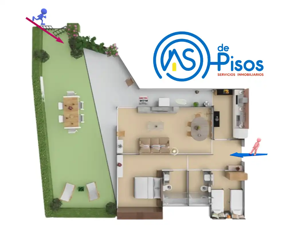 Apartamento de alquiler en Mont-roig del Camp con Aire acondicionado, Calefacción y Jardín privado