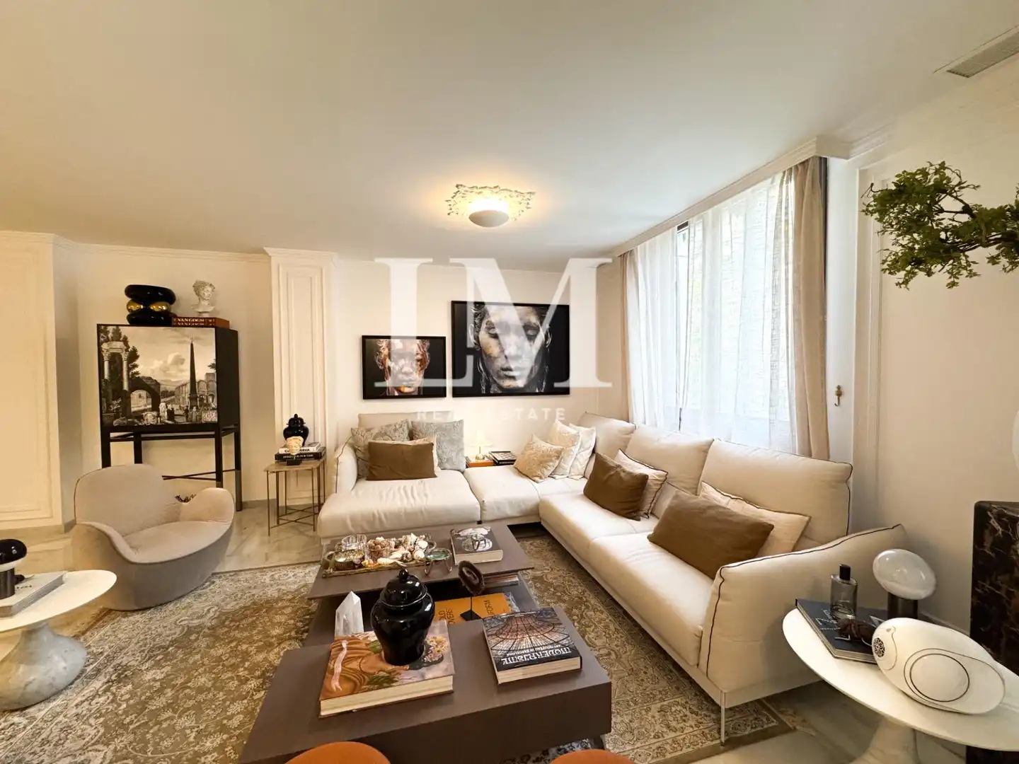 Sala de estar de Casa adosada de alquiler en Barcelona con Aire acondicionado, Jardín privado y Terraza