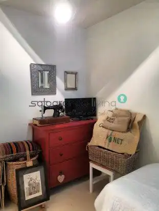 Sala de estar de Casa adosada de alquiler en Sotogrande con Aire acondicionado, Jardín privado y Terraza
