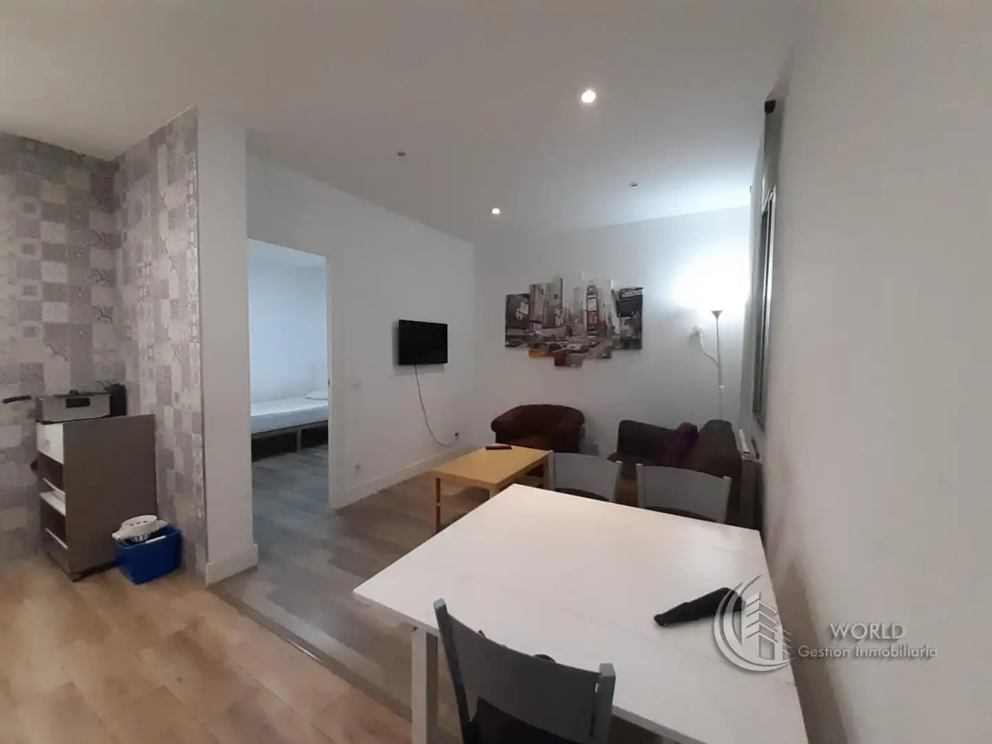 Sala de estar de Piso de alquiler en Madrid con Calefacción, Amueblado y Horno