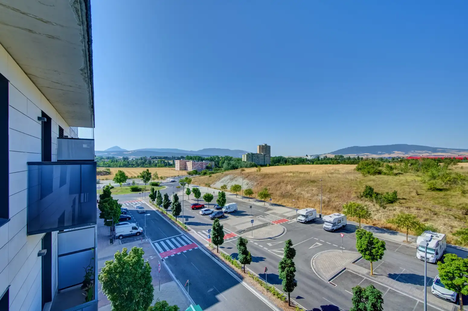 Vista exterior de Pis en venda en  Pamplona / Iruña amb Calefacció, Parquet i Terrassa