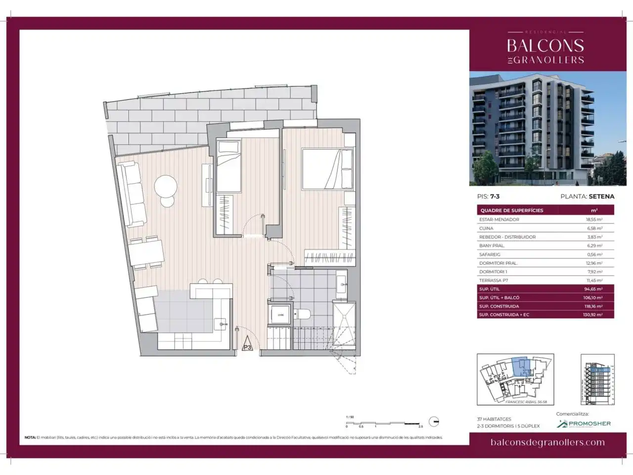 Dúplex en venta en Calle Francesc Ribas, 56, Font Verda