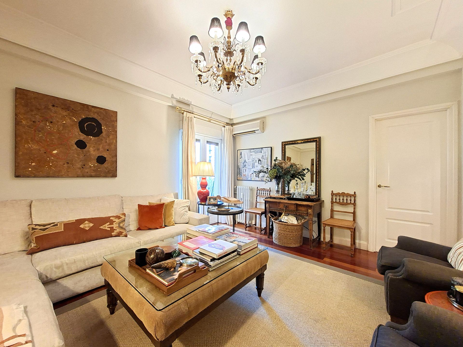 Sala de estar de Piso en venta en  Madrid Capital con Aire acondicionado, Calefacción y Terraza
