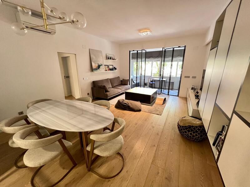 Sala d'estar de Pis de lloguer en  Madrid Capital amb Aire condicionat, Calefacció i Terrassa