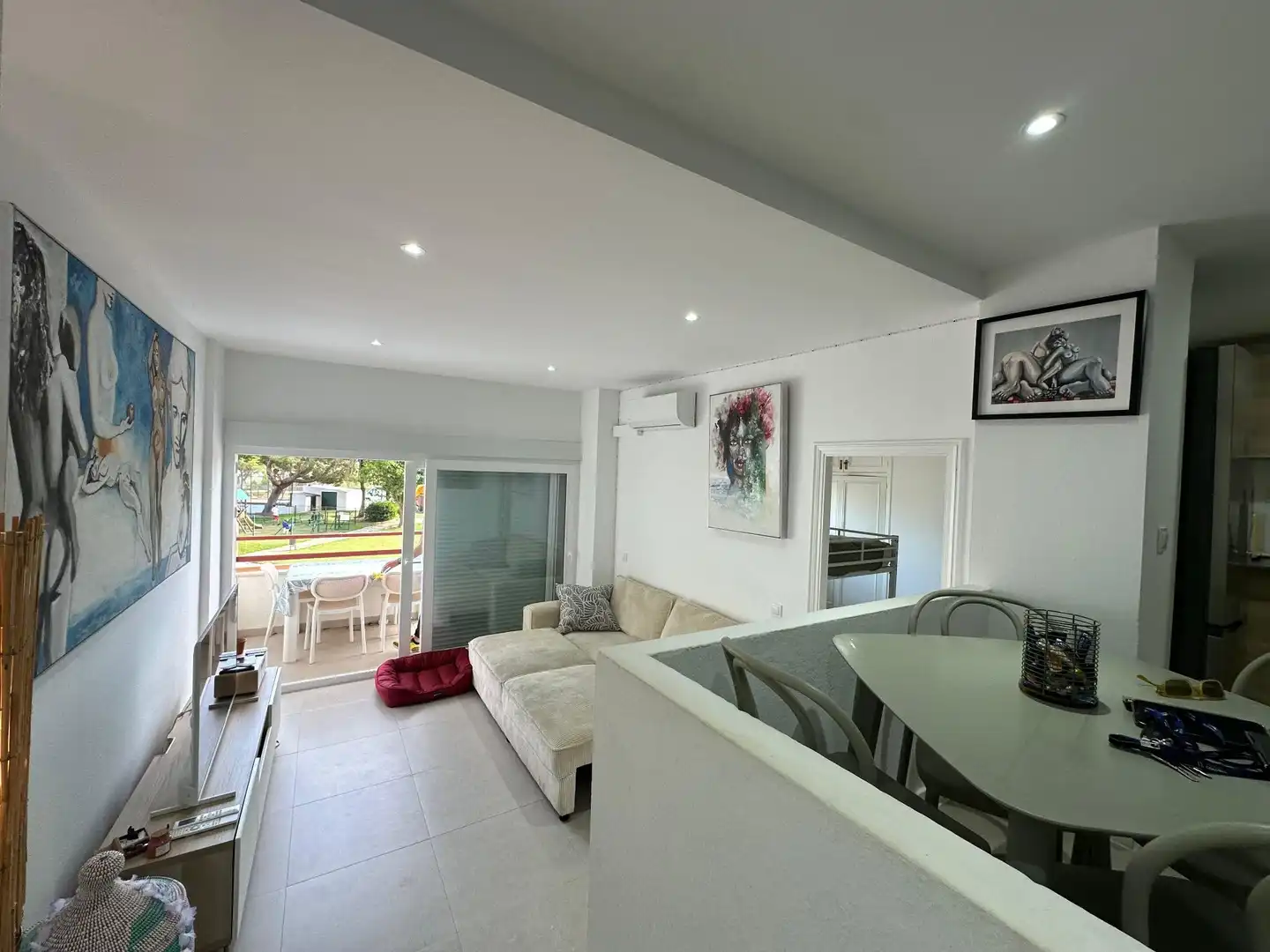 Living room of Flat for sale in Roses  with Air Conditioner, Heating and Terrace