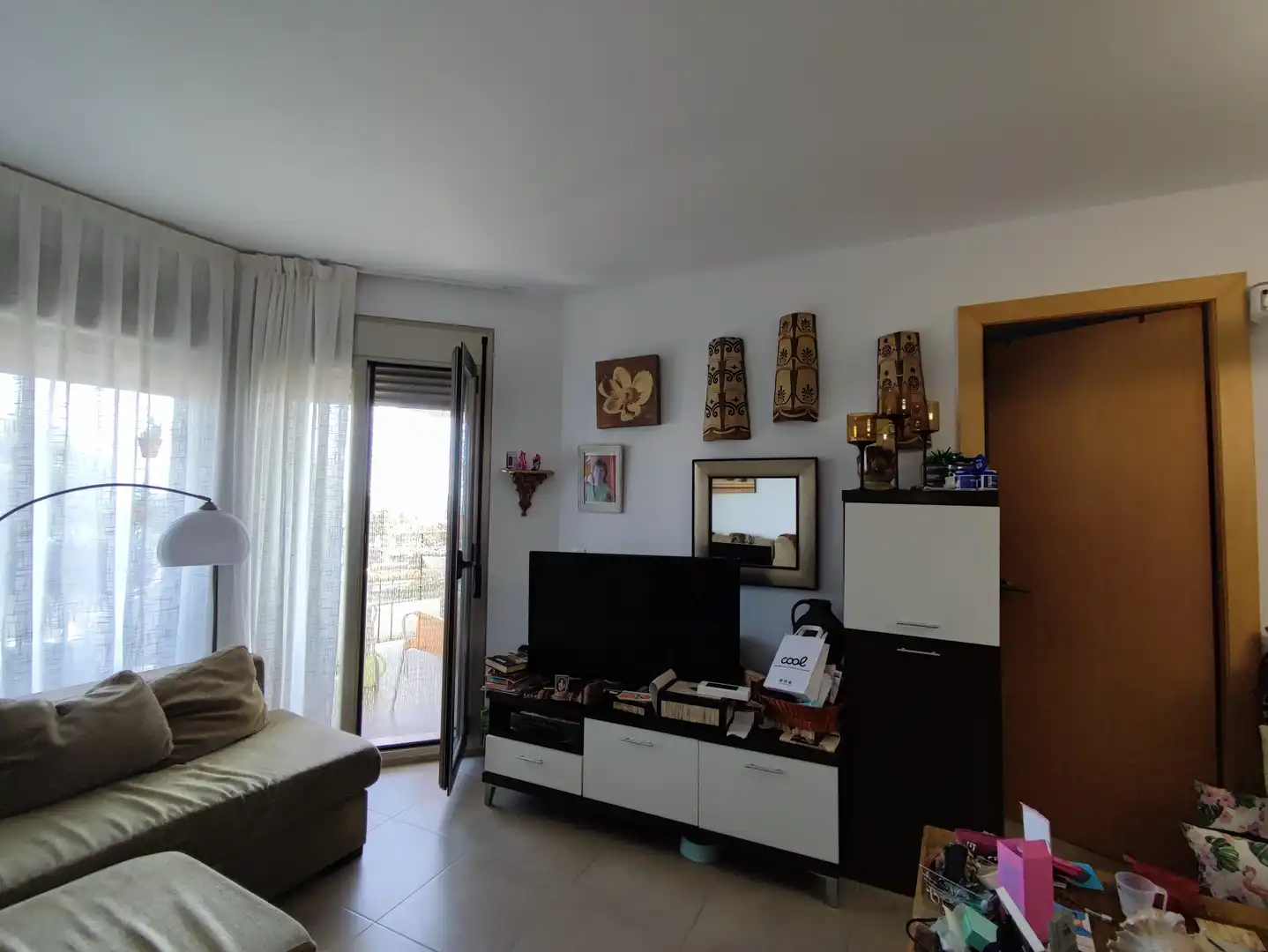 Wohnzimmer von Wohnungen zum Verkauf in Alcanar mit Klimaanlage, Terrasse und Gemeinschaftspool