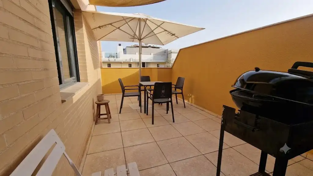 Terraza de Apartamento de alquiler en Benidorm con Aire acondicionado, Calefacción y Terraza