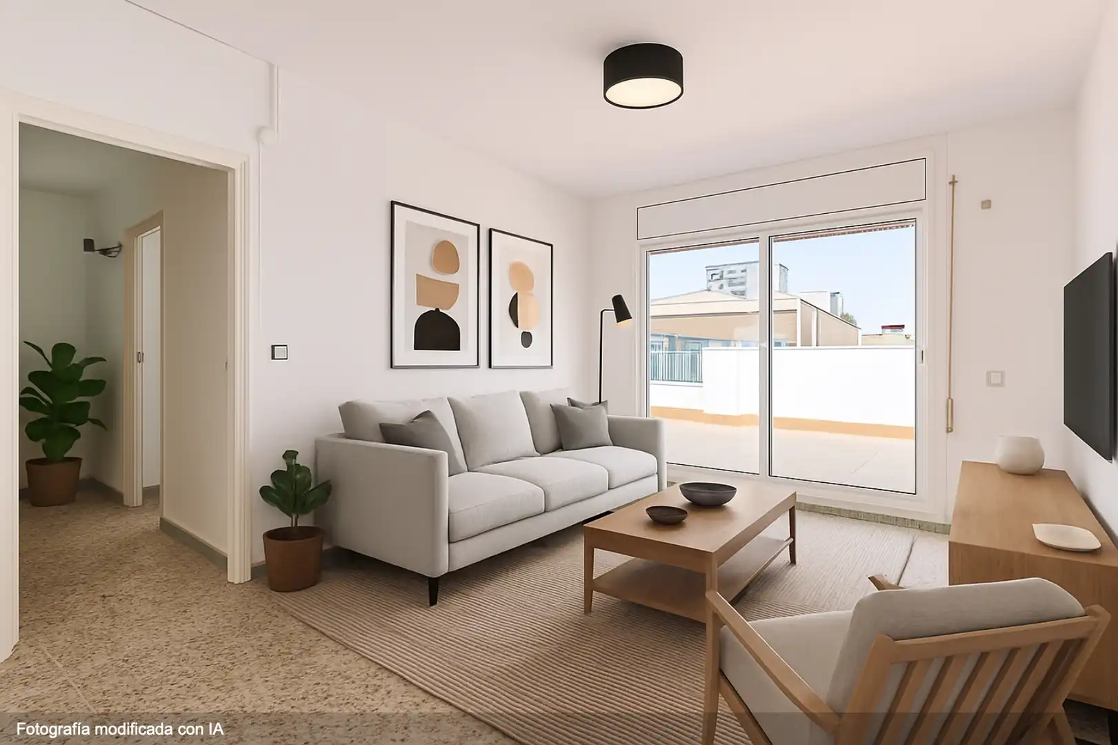 Living room of Flat for sale in Sant Boi de Llobregat  with Heating, Terrace and Balcony