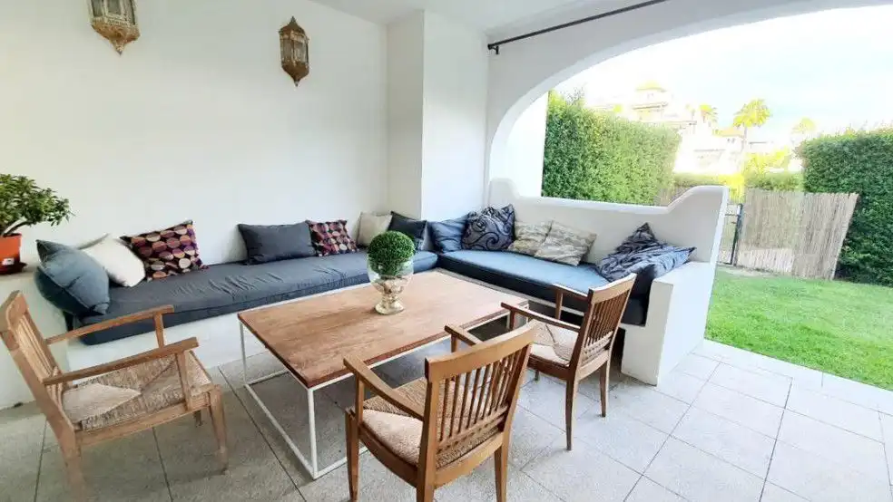 Terrassa de Apartament de lloguer en Sotogrande amb Aire condicionat, Calefacció i Terrassa