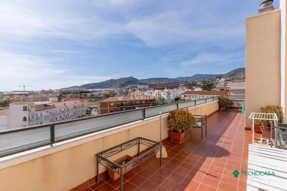 Terrace of Attic for sale in Roquetas de Mar  with Air Conditioner, Terrace and Community pool