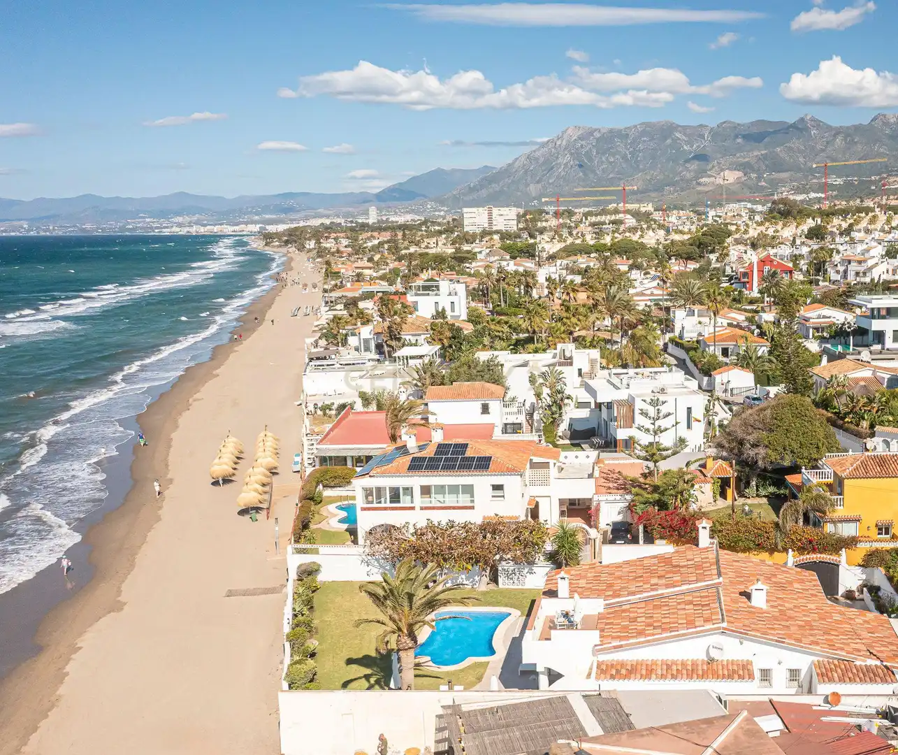 Exterior view of Houses for sale in Marbella  with Private garden