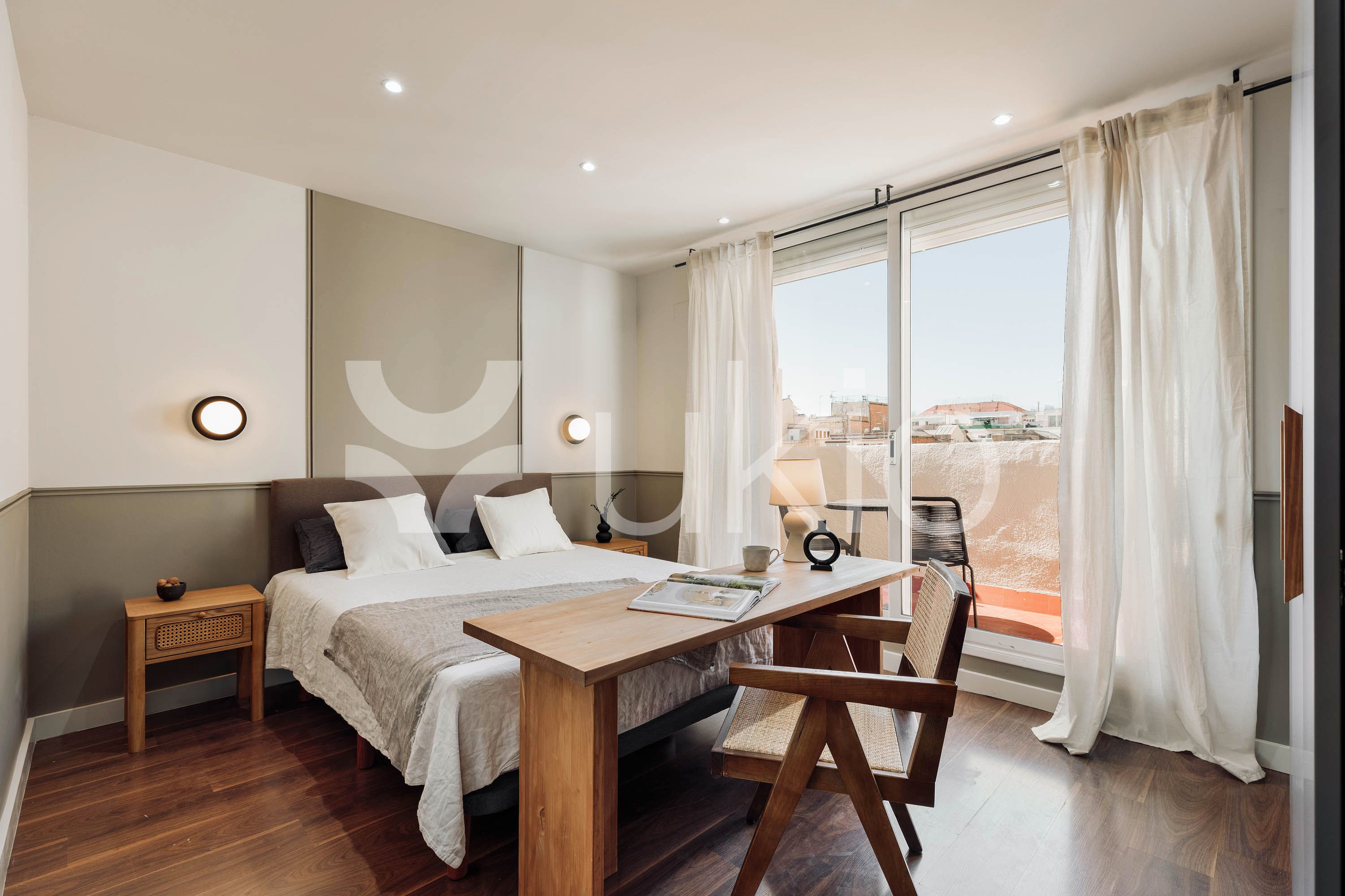 Bedroom of Apartment to rent in  Barcelona Capital  with Air Conditioner, Heating and Terrace