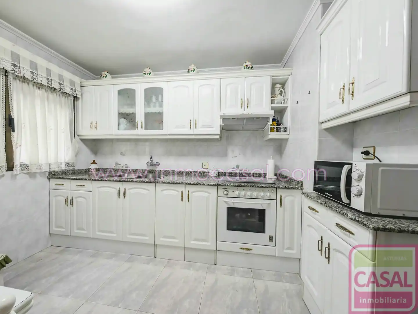 Kitchen of Flat for sale in Langreo  with Heating, Terrace and Storage room