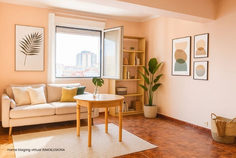 Living room of Flat for sale in  Valencia Capital  with Oven and Washing machine