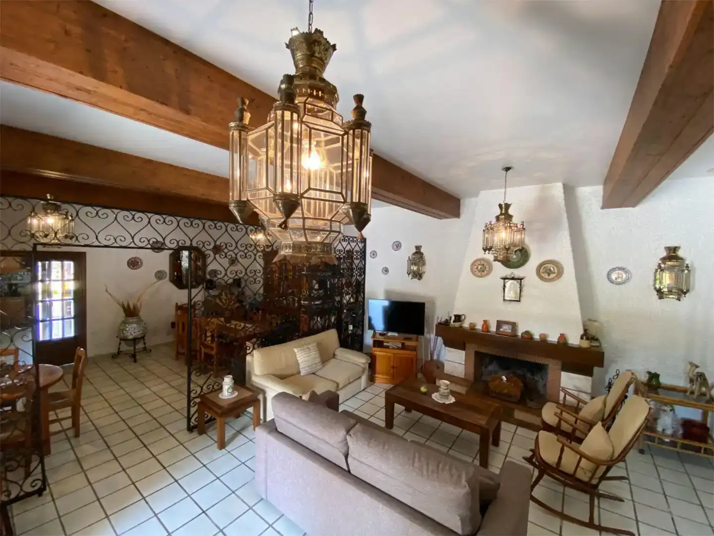 Sala d'estar de Casa o xalet en venda en Santa Pola amb Aire condicionat i Piscina