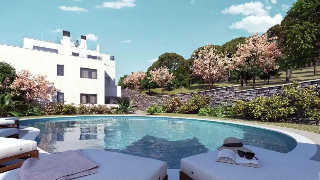 Swimming pool of Attic for rent in Marbella  with Air Conditioner, Heating and Terrace