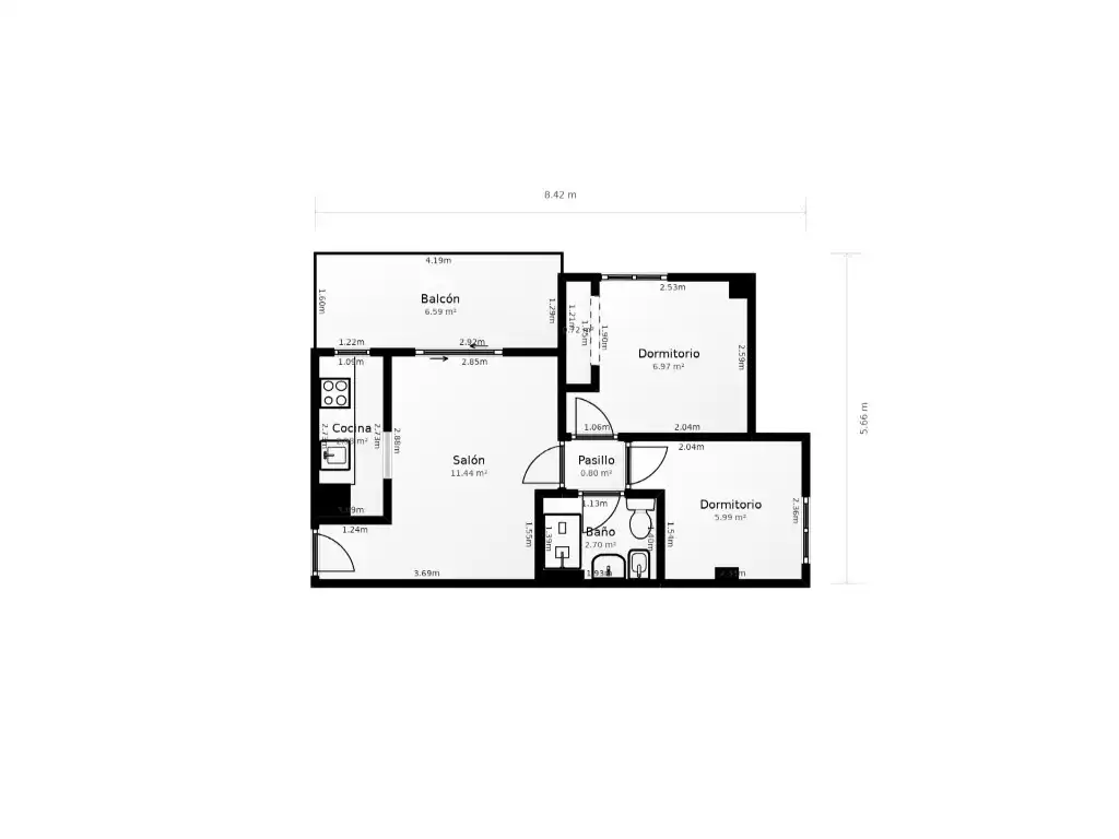 Flat for sale in Calle Navarra, Playa Morro de Gos