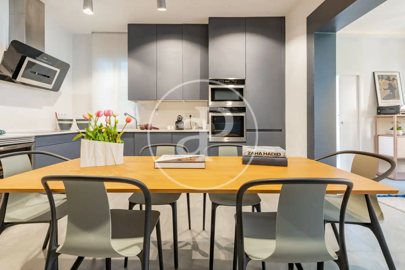 Kitchen of Flat for sale in Madrid  with Air Conditioner, Heating and Balcony