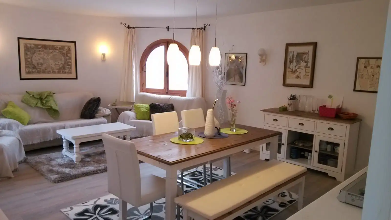 Dining room of Houses for sale in Calpe / Calp  with Air Conditioner, Heating and Private garden