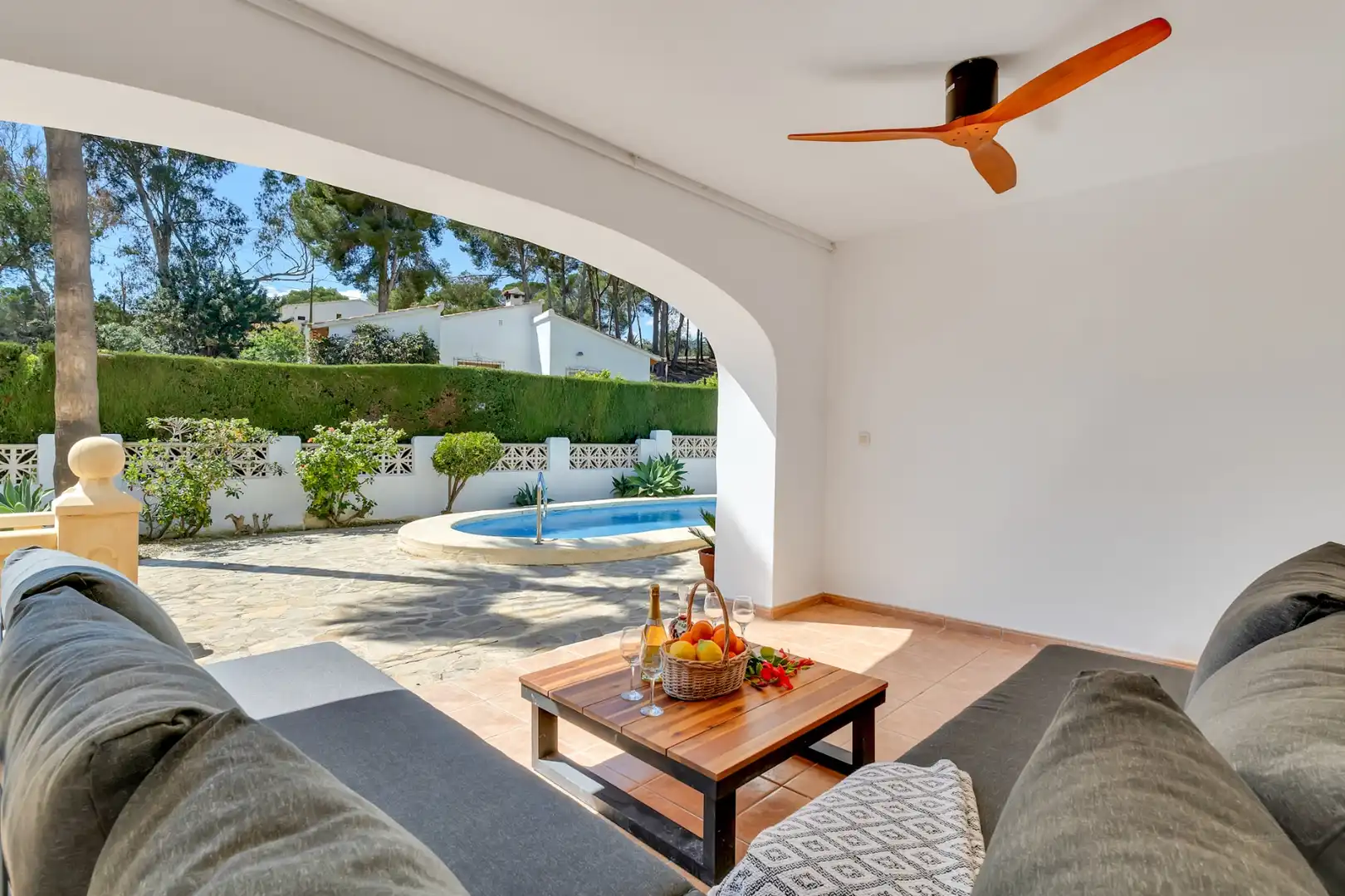 Garten von Haus oder Chalet zum Verkauf in Moraira mit Klimaanlage