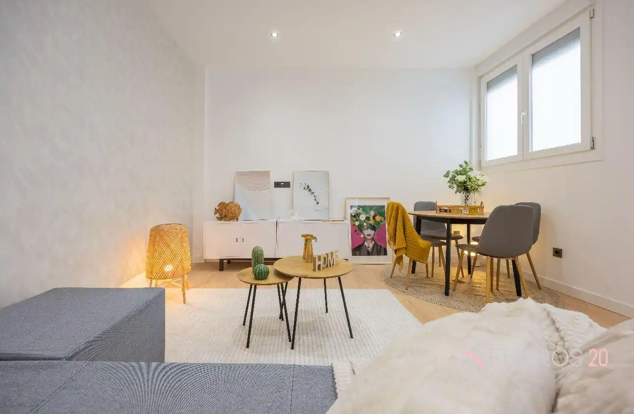 Sala de estar de Piso en venta en Getxo  con Calefacción y Amueblado