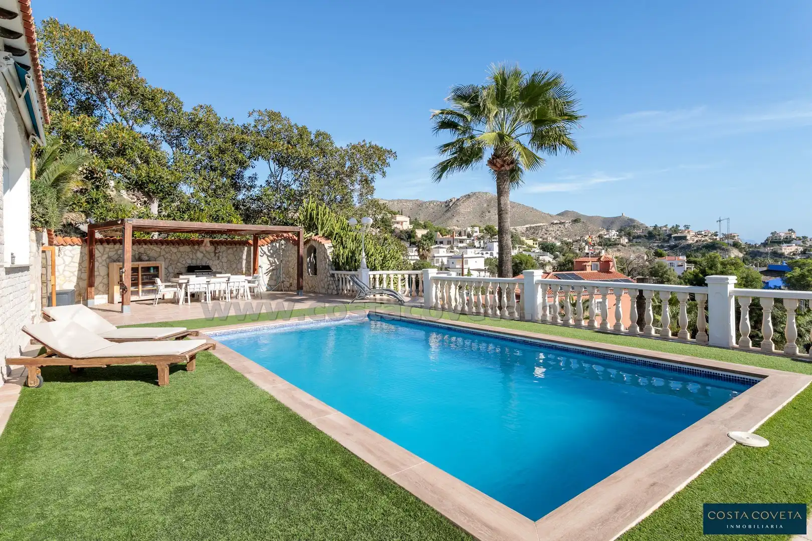 Swimming pool of Houses for sale in El Campello  with Air Conditioner, Private garden and Terrace