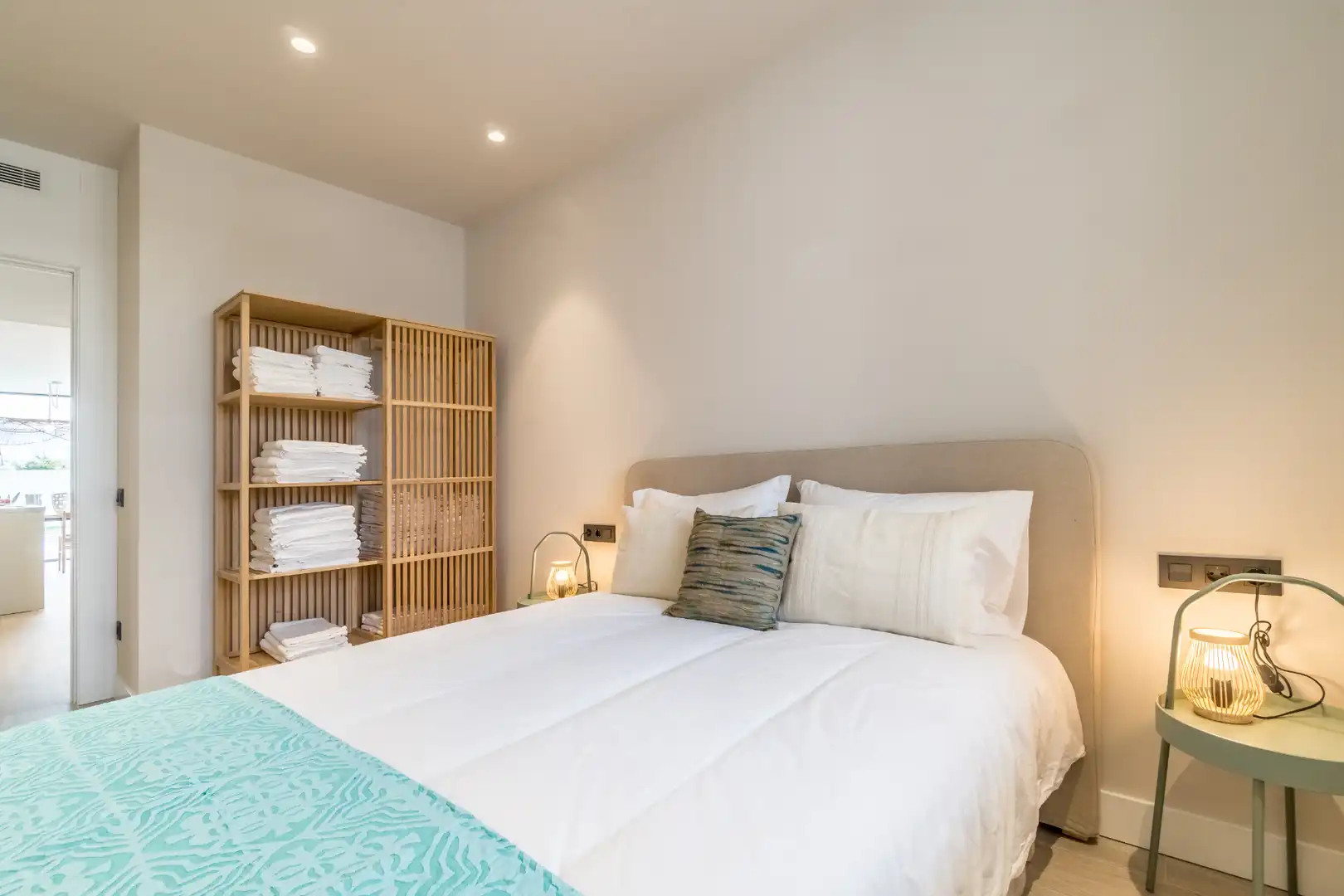 Habitación de Casa adosada de alquiler en Cambrils con Aire acondicionado, Calefacción y Jardín privado