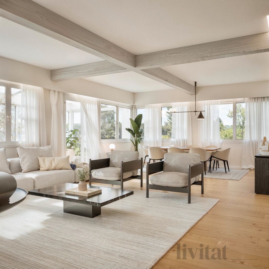 Sala d'estar de Casa o xalet en venda en Matadepera amb Calefacció, Jardí privat i Piscina