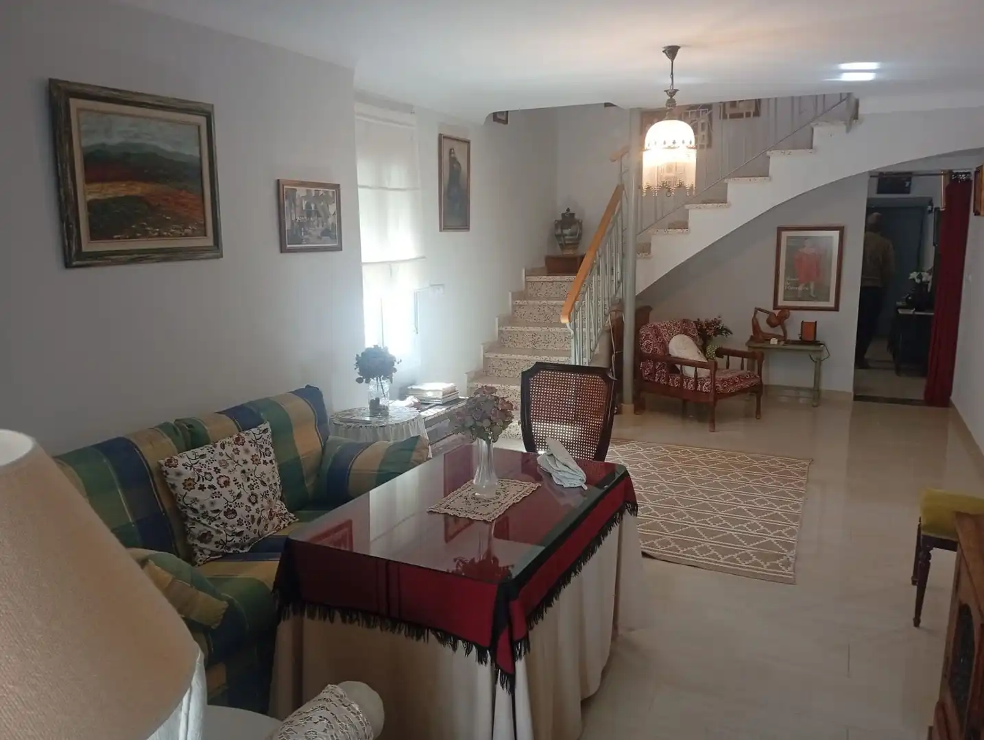 Sala de estar de Finca rústica en venta en Mollina con Aire acondicionado, Calefacción y Jardín privado