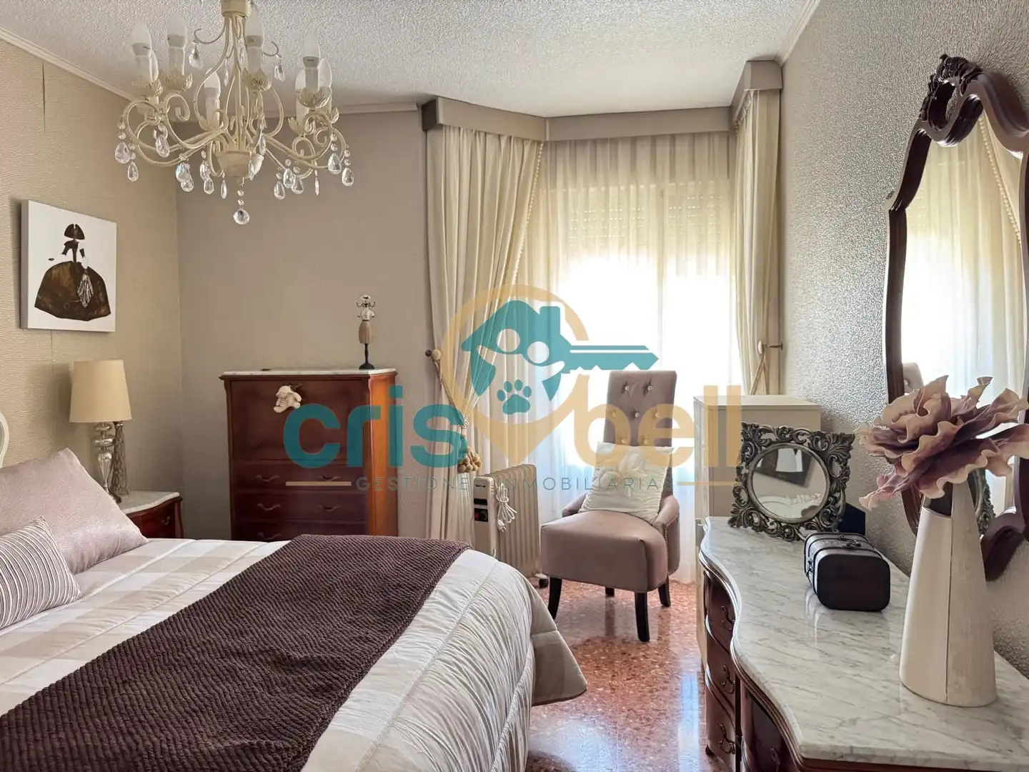 Bedroom of Flat for sale in Lorca  with Air Conditioner, Furnished and Oven