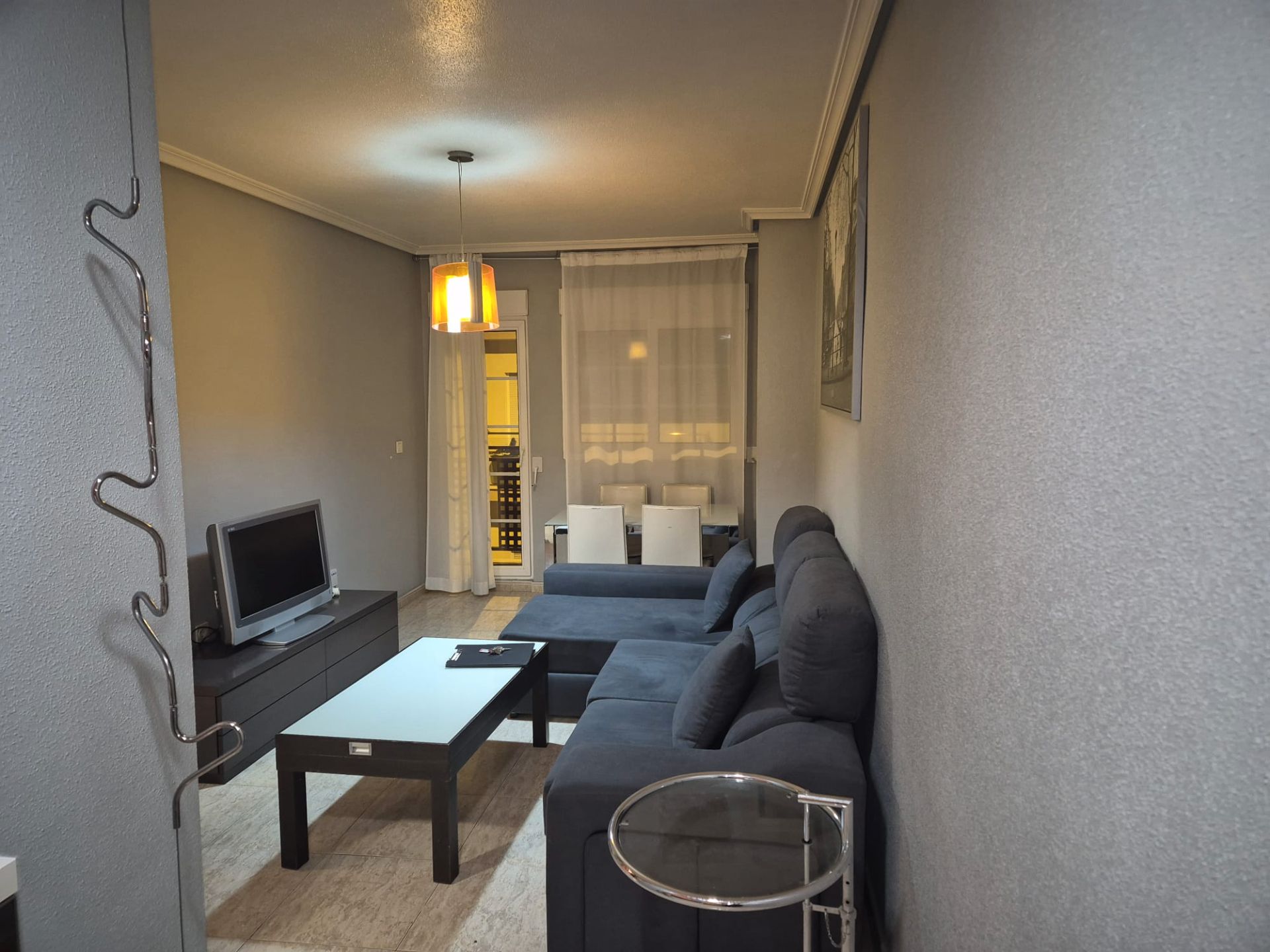 Sala d'estar de Apartament en venda en  Murcia Capital amb Aire condicionat, Traster i Moblat