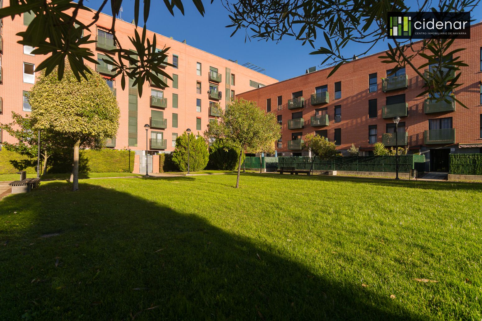 Exterior view of Flat for sale in  Pamplona / Iruña  with Heating, Private garden and Parquet flooring