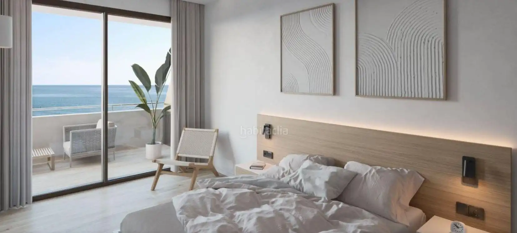 Dormitori de Apartament en venda en Moncofa amb Aire condicionat, Jardí privat i Terrassa