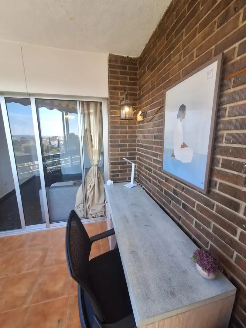 Terraza de Apartamento de alquiler en Moncada con Amueblado, Horno y Lavadora