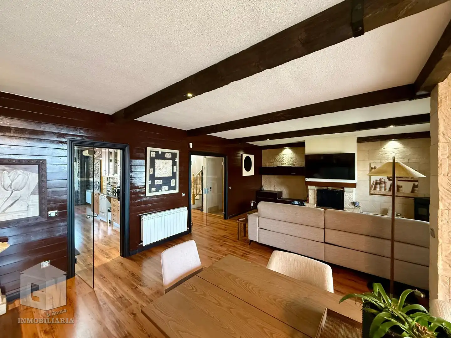 Living room of Detached homes for sale in Arroyomolinos (Madrid)  with Air Conditioner, Heating and Private garden