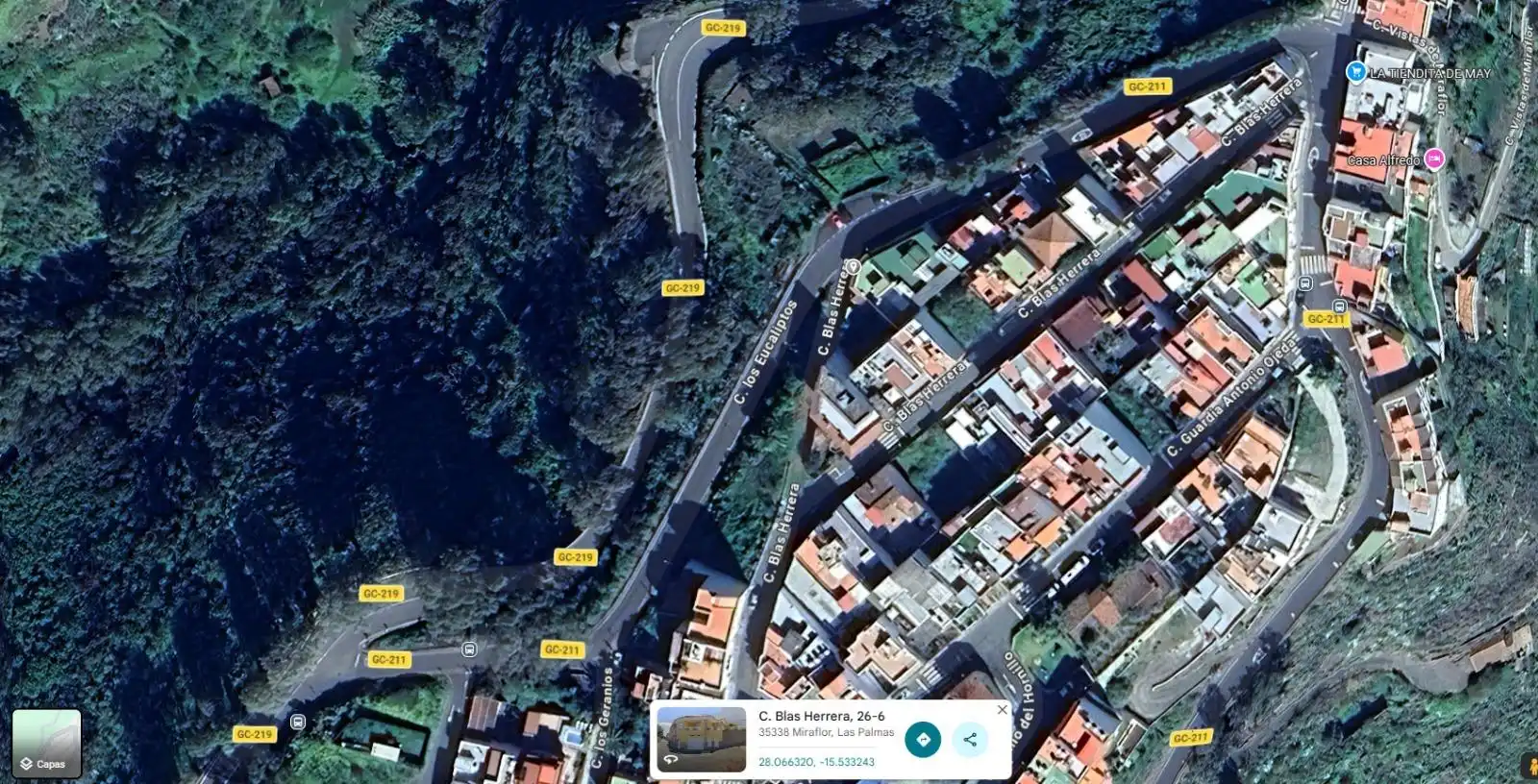 Vista exterior de Casa o xalet en venda en Teror amb Aire condicionat, Jardí privat i Terrassa