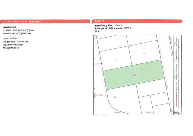 Terreno industrial en Venta en N/A, -1 en Benavente