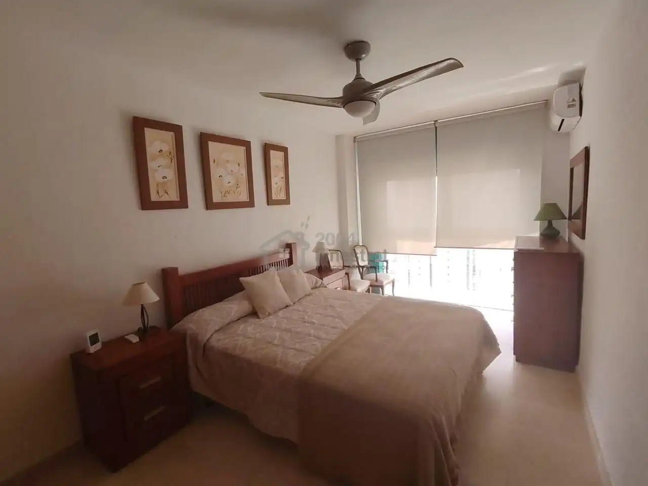 Bedroom of Flat for rent in Villajoyosa / La Vila Joiosa  with Air Conditioner, Terrace and Furnished
