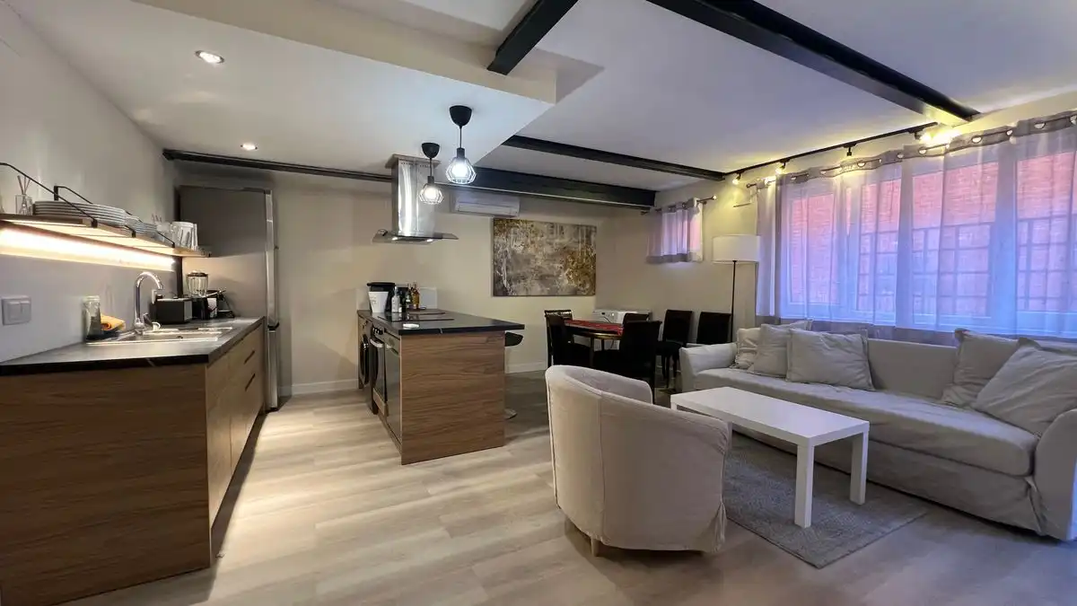 Living room of Ground floor for rent in Madrid  with Air Conditioner, Heating and Furnished