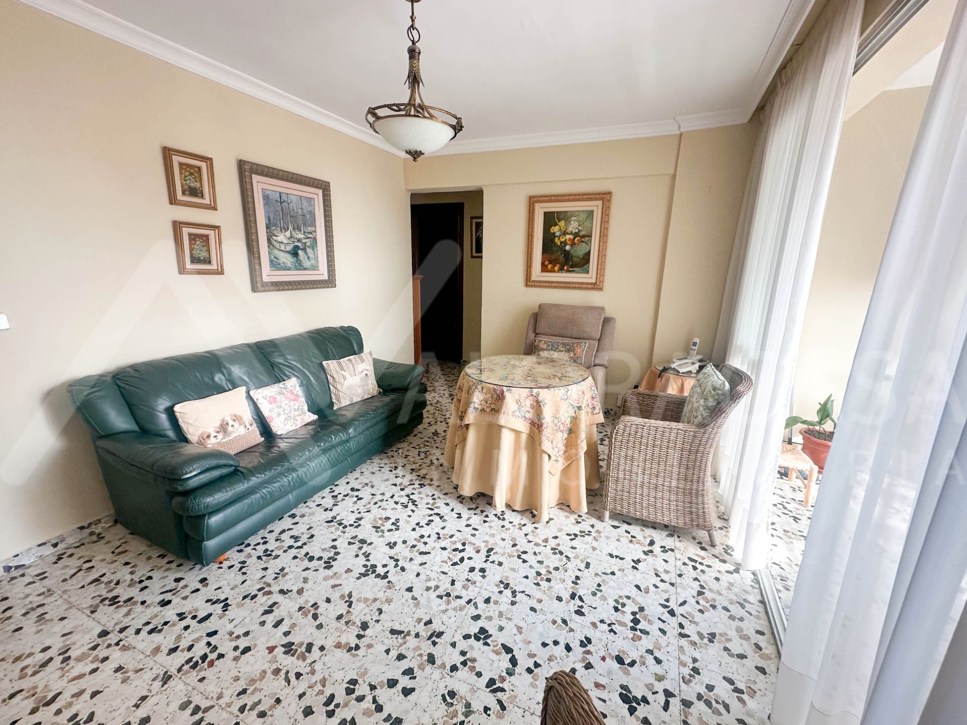 Sala de estar de Piso en venta en Málaga Capital con Aire acondicionado, Terraza y Amueblado